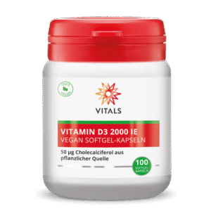 Vitamin D3 2000 IU, 100 veganskih mehkih kapsul Vitals BIOMA